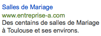 annonce adwords entreprise A