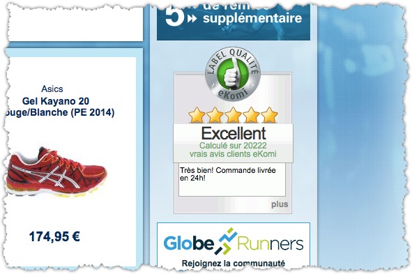 Avis clients sur www.univers-running.com