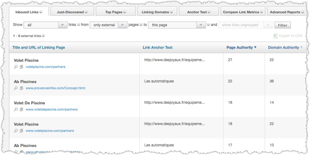 Backlinks open site explorer