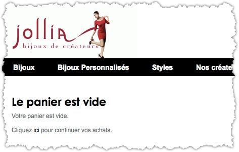 page panier Jollia